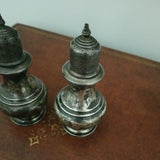 Antique Sterling Silver M25 Pair Salt and Pepper Shaker