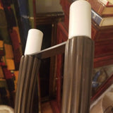 Pair Of Modernist Bronze Patinated Designer Sconces