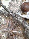 Vintage Pair Of Silver Plated Fruit Dishs With Handles Perfect Condition