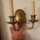 Pair of Antique Classical Estate Sconces