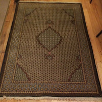 Antique Rare prada Green Oriental Rug