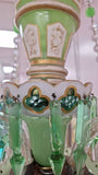 Osler Green Overlay Chandelier