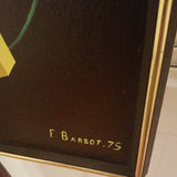 Mid Century Modern Abstract Cubist 3D Painting Signed and Dated