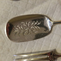 Antique Sterling Silver Set Of 3 Serving Set