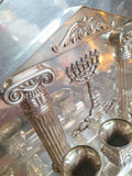 Sterling Silver Hazofrim Made In Israel Menorah 1.77 KG Signed
