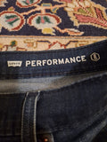 Levis 502 Jeans Blue 32 X 30 RIGHT BACK POCKET DAMAGED BY CELL PHONE!