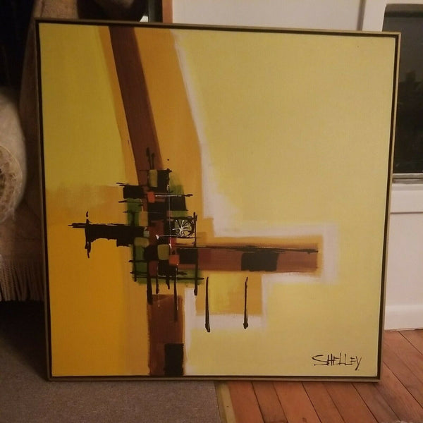 Original Large Mid Century Modern Abstract painting