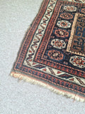 Antique 150 Year Old Oriental Rug Carpet Hand Knotted Wool Collector's Item