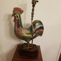 Circa 1800's Chinese Antique Rooster Lamp