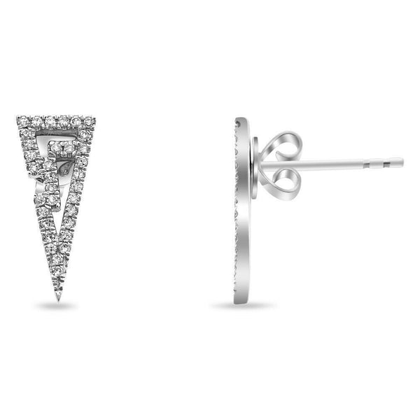 White Gold Diamond Stud Earrings