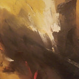 Vintage Abstract Painting Mid century Modern Expressionist