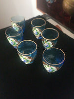 Vintage Antique Moser Glass Set Of Shot Glasses #9658