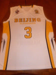 Stephon Marbury Beijing Fly Dragons Basketball Jersey White, Size Large - Diamonds Sapphires Rubies Emeralds