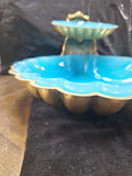 Double Plated Candy Dish Made In Italy One Plate Is 10" The Other Is 5.5"