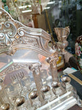 Sterling Silver Hazofrim Made In Israel Menorah 1.77 KG Signed