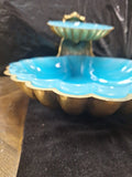 Double Plated Candy Dish Made In Italy One Plate Is 10" The Other Is 5.5"