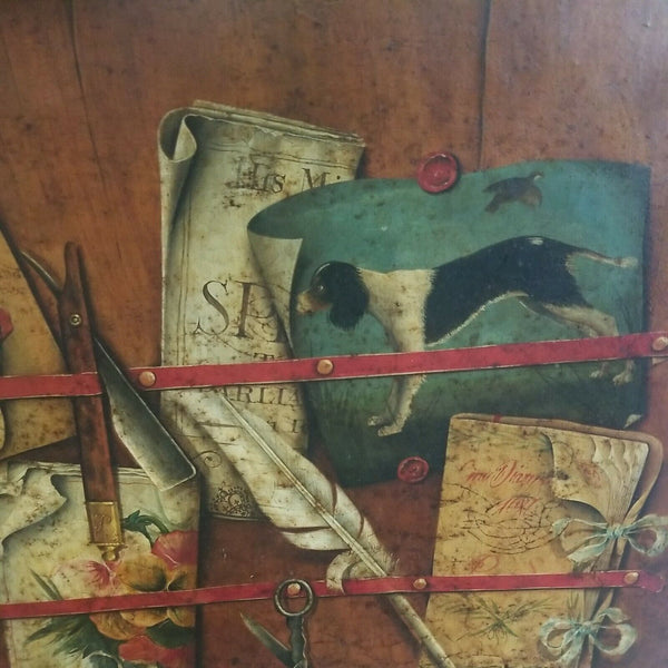 A Museum Painting Dog trompe l'oeil Realism