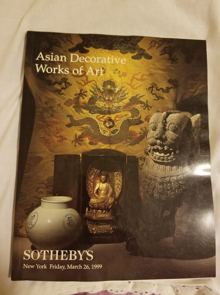 Sotheby's auction catalog  Asian decorative works of art New York  March 26 1999 - Diamonds Sapphires Rubies Emeralds