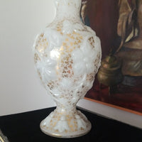 Antique Baccarat Gold Opaline Vase