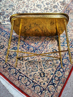 Antique gold gilt petite gallery table