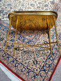 Antique gold gilt petite gallery table