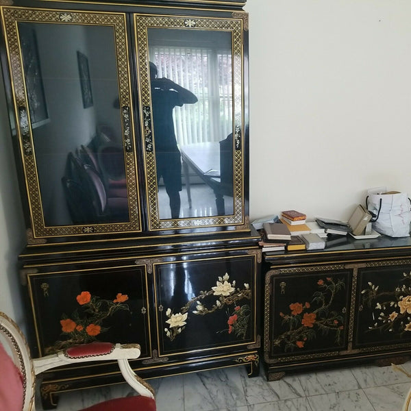 Chinese Lacquer Living Room Set