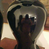 Vintage Pair Of Chinese Cobalt Blue Lamps