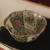 Antique Chinese Plique a Jour Cloisonne Bowl