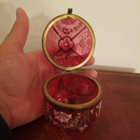 Antique Museum Ruby Moser Egg Jewel box