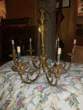 Large Vintage Gilt Bronze French Chandelier
