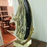 Mid Century Modern Murano Fish Sculpture Labeled
