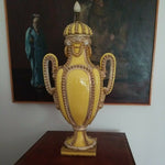 Antique Rare Yellow Sevres Urn