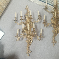 Pair of Massive Palace French Antique Sconces