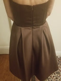 Brown Satin Dress