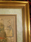 Framed Engraving by J.G. de Sainte Sauveur and Labrousse "Femmes Cauchoises"