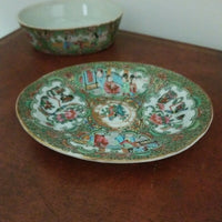 Antique Chinese Porcelain 200 years Old Rose Mandarin