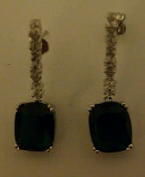 Earrings Similar to the ones Taraji P. Henson wore to the Golden Globes - Diamonds Sapphires Rubies Emeralds