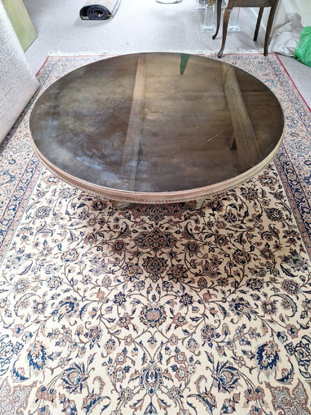 Antique Maison Jansen Cocktail Coffee Table Attributed 40" Diameter #910008