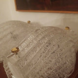 Mid Century Modern Style Deco Crystal Pair of Sconces