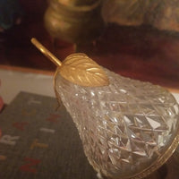 Antique Baccarat Crystal Pear Box