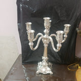 Silver Candleabra Six Candle