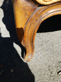 Vintage Regency Caned Fauteuil Designer Chair