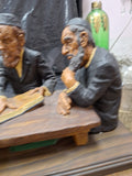 3 Rabbis Sculpture Judaica 17" X 8" X 8"