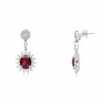 Natural GIA Certified 18K Gold Ruby Earrings with Diamonds 6.72 Carats Rubies - Diamonds Sapphires Rubies Emeralds