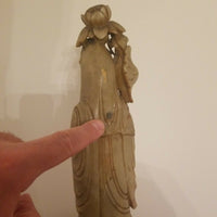 Antique Chinese Carved Sculpture Deity Rare