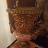 Antique French Bronze Figural Urn #93008