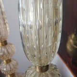 Mid century Modern Pair Of Murano Venetian Lamps