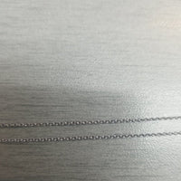 14 Karat White Gold 1.2 MM Adjustable Cable Chain With Heart  With Lobster Clasp