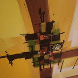 Original Large Mid Century Modern Abstract painting