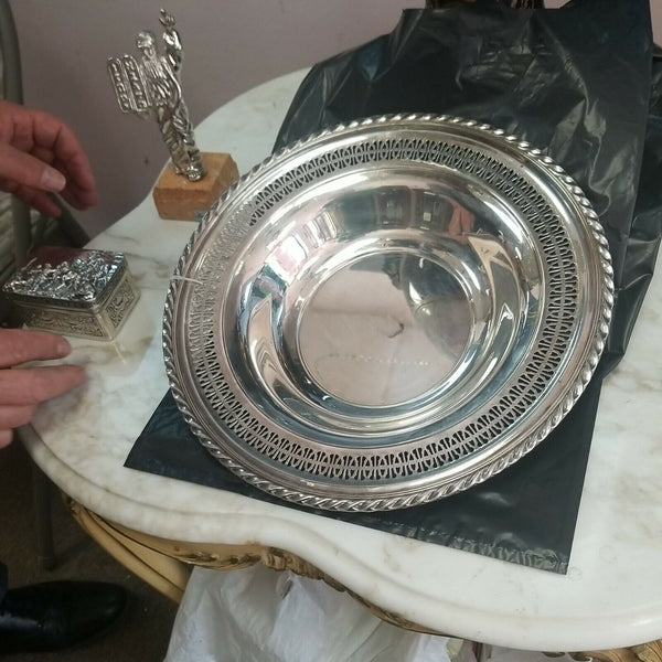 Silver Plated Candy Dish Wiliam Rogers 4135